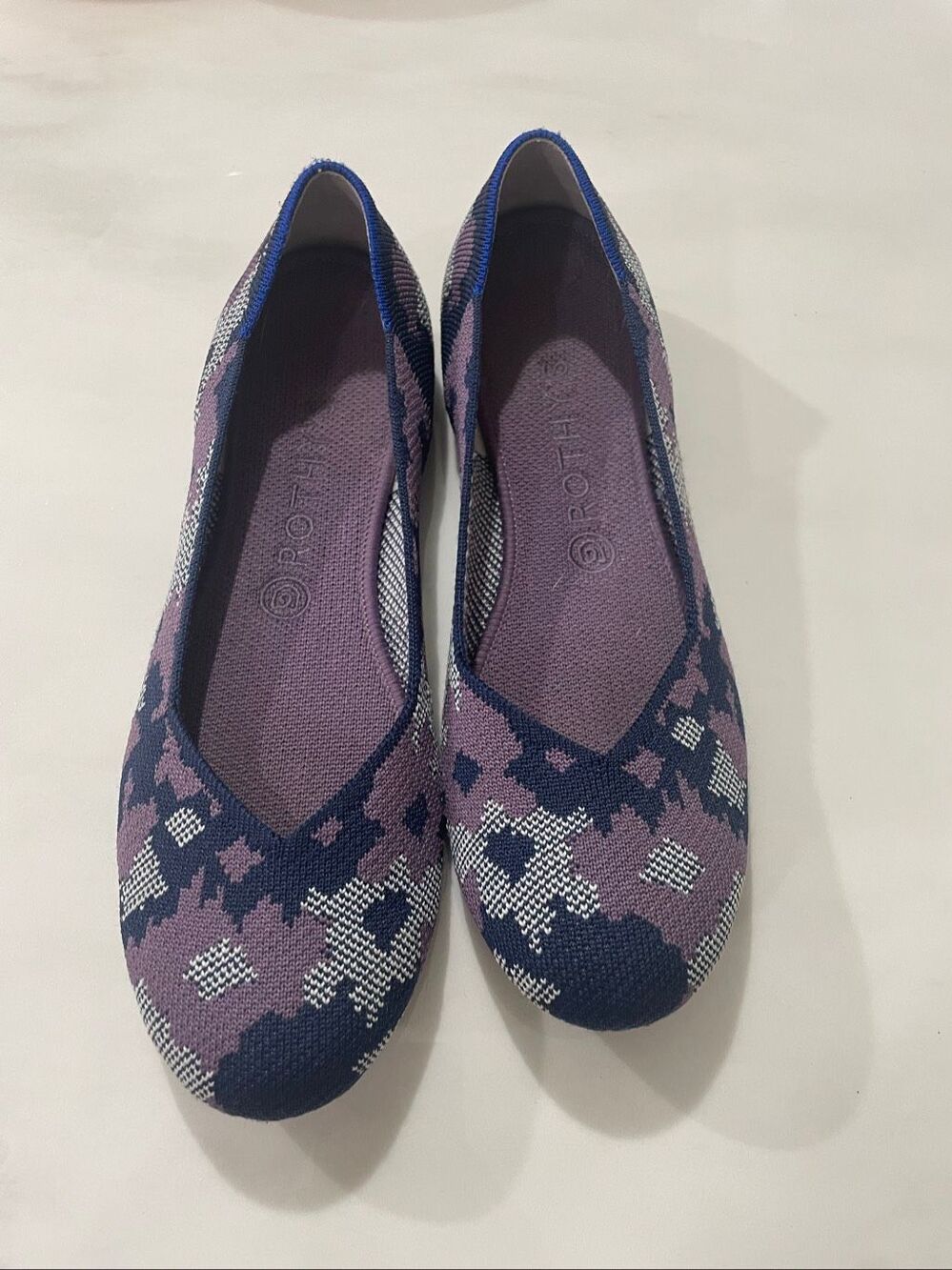 ROTHY’S Retired Violet Botanicamo Camo Women's Slip on Flats Size 10